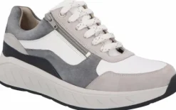 Veterschoenen<Solidus - Wijdte K - 71122 - grijs - Uitneembaa vetbed