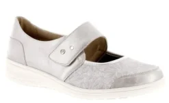 Bandschoenen<Solidus - Wijdte K - 29503 - Licht grijs - Uitneembaar voetbed