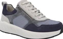 Veterschoenen<Solidus - Wijdte K - Blauw - 71500 - Uitneembaar voetbed