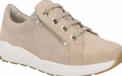Veterschoenen<Solidus - Wijdte M - 43006 40464 - Beige - uitneembaar voetbed