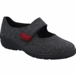 Pantoffels<Solidus - Wijdte M - 41033 20702 - Grijs - Uitneembaar voetbed