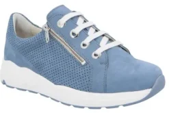 Veterschoenen<Solidus - Wijdte M - 43006 80443 - Jeans - uitneembaar voetbed