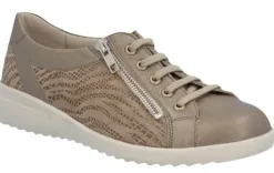 Veterschoenen<Solidus - Wijdte M - 49000 40462 - Taupe - Uitneembaar voetbed