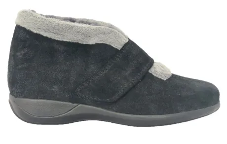 Pantoffels<Stuppy - 1926 zwart - Lamsvacht - Uitneembaar voetbed