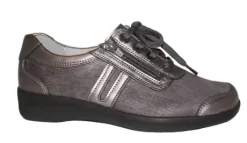 Veterschoenen<Stuppy - Wijdte G - 3973 661010 - Grijs - Uitneembaar voetbed