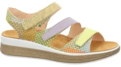 Sandalen<Think - 000585 - 9010 - Geel - Uitneembaar voetbed