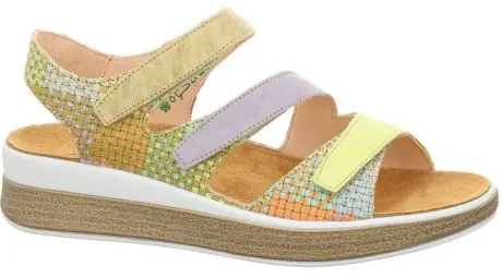 Sandalen<Think - 000585 - 9010 - Geel - Uitneembaar voetbed