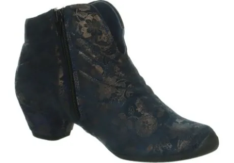 Korte Halfhoge Laarzen<Think - 000686 8020 - Blauw - Uitneembaar voetbed