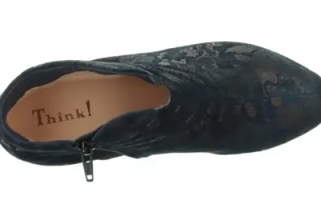 Korte Halfhoge Laarzen<Think - 000686 8020 - Blauw - Uitneembaar voetbed