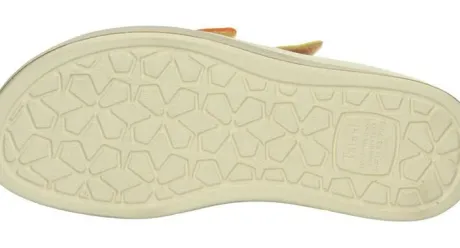 Slippers<Think - 000444 6010 - Geel met oranje - Uitneembaar voetbed