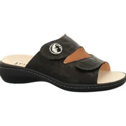 Slippers<Think - 000067 00 - Zwart - Uitneembaar voetbed