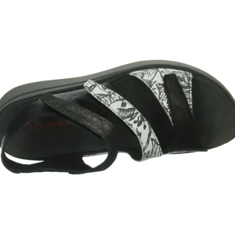 Sandalen<Think - 000585 0020 - Zwart - Uitneembaar voetbed