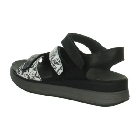 Sandalen<Think - 000585 0020 - Zwart - Uitneembaar voetbed