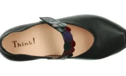 Bandschoenen<Think - 000817 0010 - Zwart - Uitneembaar voetbed