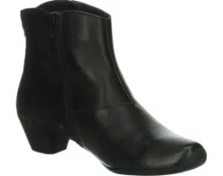 Korte Halfhoge Laarzen<Think - 000840 0000 - Zwart - Uitneembaar voetbed