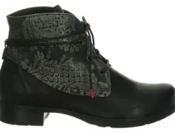 Boots<Think - 000831 0010 - Zwart met grijs - Uitneembaar voetbed