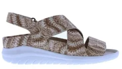 Sandalen<Verhulst - Wijdte H - 1361 146 186 - Bruin met Beige - Uitneembaar voetbed