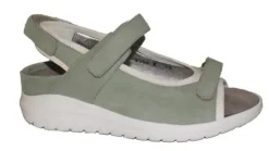 Sandalen<Verhulst - Wijdte K - 3356 3259 2802 - Kaki - Uitneembaar voetbed