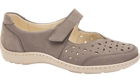 Bandschoenen<Waldlaufer - Henni - 496325 191 088 - Taupe - Uitneembaar voetbed