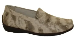 Instapschoenen<Waldlaufer - Wijdte H - 431000 169 110 - Beige combi - Uitneembaar voetbed