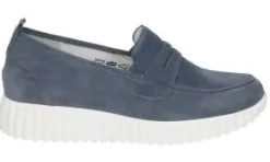 Instapschoenen<Waldlaufer - Wijdte H - 749501 206 - Jeans - Uitneembaar voetbed