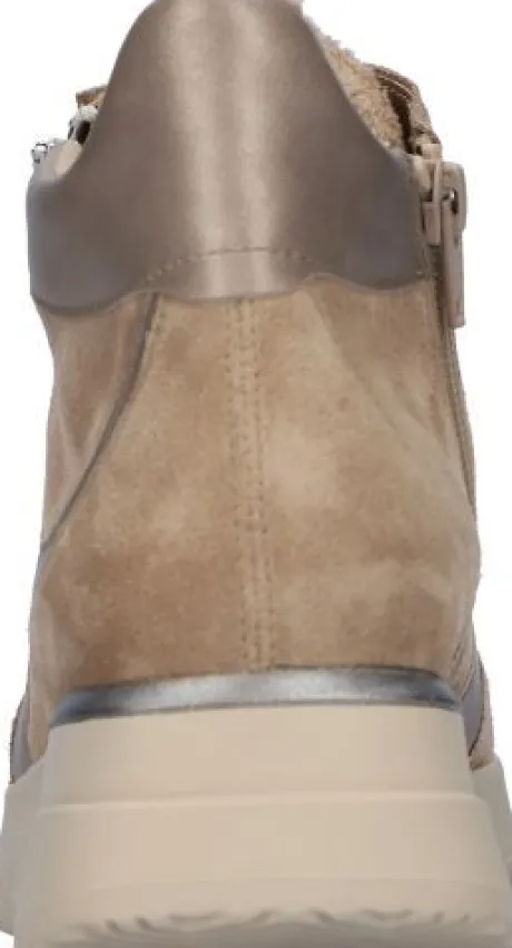 Boots<Waldlaufer - Wijdte H - 793801 201 830 - Taupe - Uitneembaar voetbed