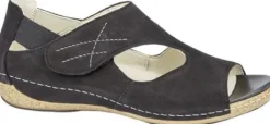 Sandalen<Waldlaufer - Wijdte H - 342004 191 001 - Zwart - Uitneembaar voetbed