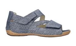Sandalen<Waldlaufer - Wijdte H - 342025 100 217 - Jeans - Uitneembaar voetbed