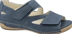 Sandalen<Waldlaufer - Wijdte H - 342025 191 - Blauw - Uitneembaar voetbed