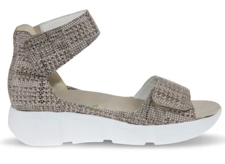 Sandalen<Waldlaufer - Wijdte H - Isa - 757802 161 - Taupe - Uitneembaar voetbed