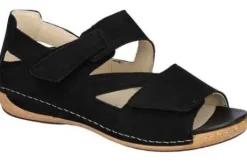 Sandalen<Waldlaufer - WIJDTE H - ZWART - UITNEEMBAAR VOETBED