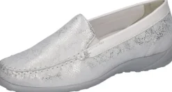 Instapschoenen<Waldlaufer - Wijdte K - 640004 316 150 - Zilver - Uitneembaar voetbed