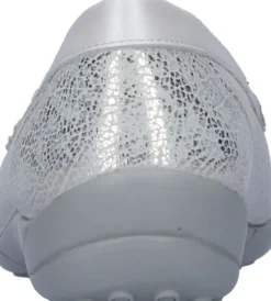 Instapschoenen<Waldlaufer - Wijdte K - 640004 316 150 - Zilver - Uitneembaar voetbed