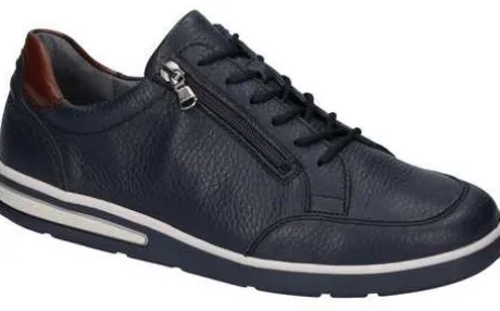 Veterschoenen<Waldlaufer - Wijdte K - 623005 301 194 - Blauw - Uitneembaar voetbed