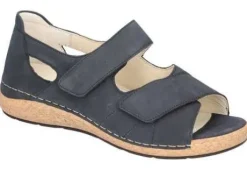 Sandalen<Waldlaufer - WIJDTE K - BLAUW - UITNEEMBAAR VOETBED