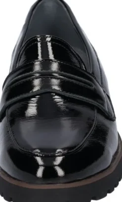 Instapschoenen<Waldlaufer Waldlaufr - Wijdte H - 772509 143 001 - Zwart lak - Uitneembaar voetbed