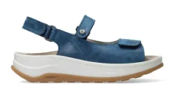 Sandalen<Wolky - 03350 - Jeansblauw - Uitneembaar voetbed