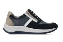 Veterschoenen<Wolky - 00979 blauw - Comrie - Uitneembaar voetbed