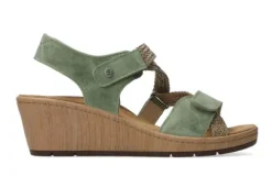 Sandalen<Wolky - 03550 La Jolle - Groen - Uitneembaar voetbed