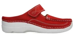 Slippers<Wolky - Roll Slipper - 06227 11570 - Rood - Uitneembaar voetbed