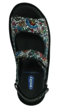 Sandalen<Wolky - Rio - 0332542 - Zwart - Uitneembaar voetbed