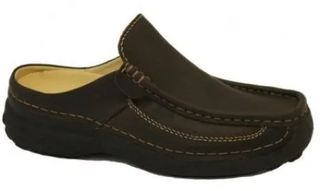 Slippers<Wolky - Roll Slide men 9210 - Bruin - Uitneembaar voetbed