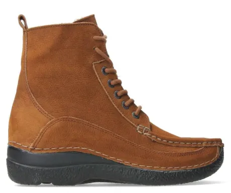 Boots<Wolky - Rollboot zip - 062311 430 - Cognac - Uitneembaar voetbed