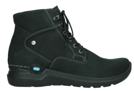 Boots<Wolky - Whynot - 0661216 Zwart - Uitneembaar voetbed