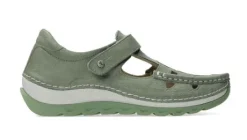 Bandschoenen<Wolky - Zambezi - 04902 35704 - Groen - Uitneembaar voetbed