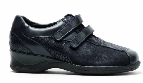 Klittenbandschoenen<Xsensible - Wijdte H - Lucia - Blauw - Uitneembaar voetbed