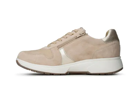 Veterschoenen<Xsensible - Wijdte H - Valletta 30222 2 428 - Zand - Uitneembaar voetbed